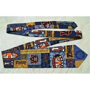 Eagles Wings Auburn Tigers Men's Necktie, NCAA University Tie, War Eagle